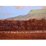 David Overend - BINEVENAGH MOUNTAIN - Coloured Print - 6 x 8 inches - Signed