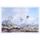 Robert W. Milliken - WOODCOCK OVER WETLANDS - Limited Edition Coloured Print (188/200) - 7 x 10.5