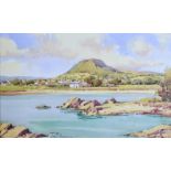 Samuel McLarnon, UWS - LURIG MOUNTAIN, CUSHENDALL - Coloured Print - 11 x 18 inches - Unsigned