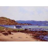 David Overend - PORTBALLINTRAE, COUNTY ANTRIM - Coloured Print - 6 x 8 inches - Signed