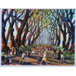 Cupar Pilson - MUSIC AT THE DARK HEDGES - Limited Edition Coloured Print (1/95) - 11 x 14 inches -