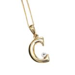 18CT GOLD INITIAL NECKLACE