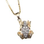 9CT GOLD FROG ON CHAIN