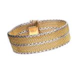 BY RONCO 18CT GOLD MESH BRACELET