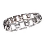 18CT WHITE GOLD DIAMOND BRACELET