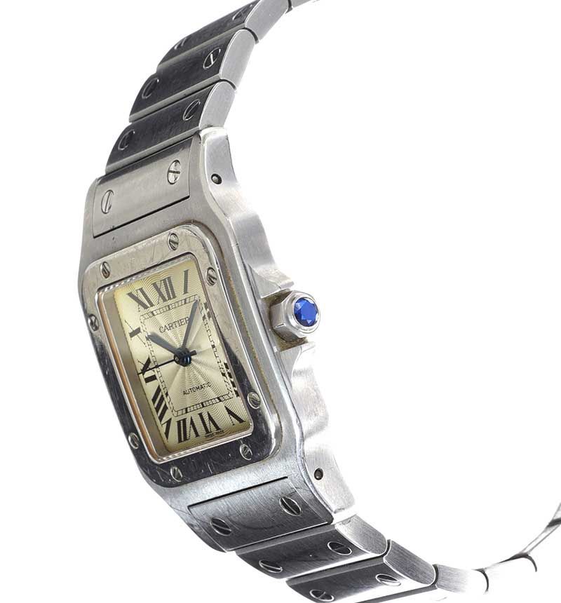 CARTIER 'SANTOS GALBEE' STAINLESS STEEL UNISEX WRIST WATCH - Image 3 of 6