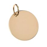 9CT GOLD DISC PENDANT