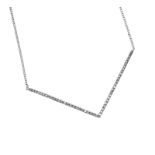 14CT WHITE GOLD DIAMOND NECKLACE