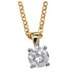 9CT GOLD DIAMOND PENDANT