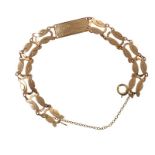 9CT GOLD ENGRAVED BRACELET