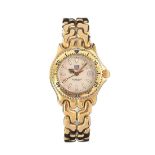 TAG HEUER GOLD-PLATED STAINLESS STEEL LADY'S WRIST WATCH