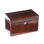 ANTIQUE ROSEWOOD JEWELLERY BOX