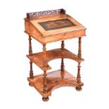 VICTORIAN WALNUT DAVENPORT DESK