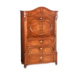 VICTORIAN WALNUT SECRETAIRE A ABATTANT