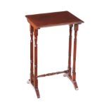 ANTIQUE MAHOGANY LAMP TABLE