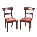 PAIR WILLIAM IV SIDE CHAIRS