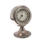 SILVER CASED DESK CLOCK