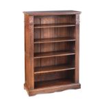 OAK OPEN BOOKCASE