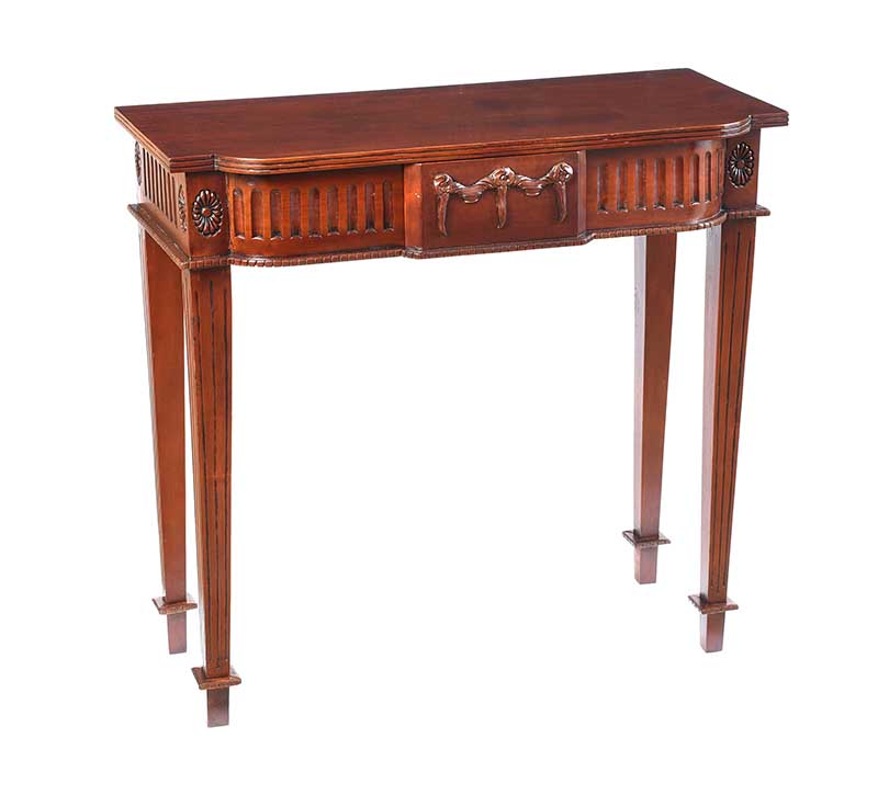 EDWARDIAN MAHOGANY HALL TABLE