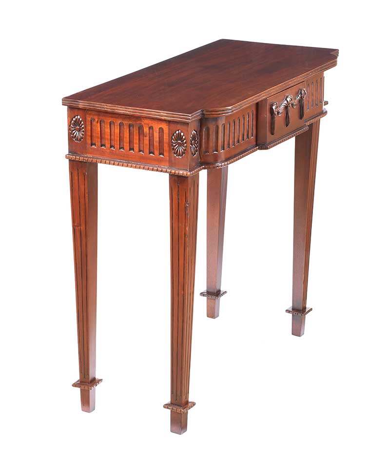 EDWARDIAN MAHOGANY HALL TABLE - Image 7 of 7