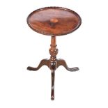 INLAID MAHOGANY WINE TABLE