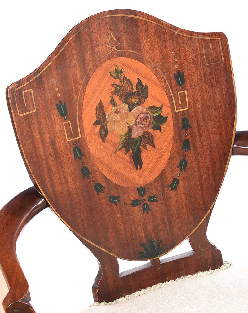 SHIELD BACK ARMCHAIR - Image 2 of 6