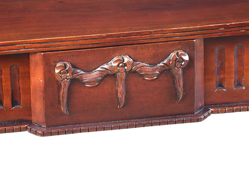 EDWARDIAN MAHOGANY HALL TABLE - Image 2 of 7