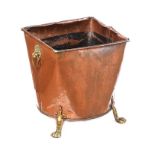 COPPER LOG BUCKET