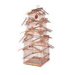 WOODEN BIRD CAGE