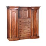 WILLIAM IV MAHOGANY WARDROBE