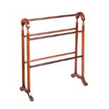 VICTORIAN MAHOGANY TOWEL RAIL