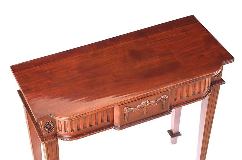 EDWARDIAN MAHOGANY HALL TABLE - Image 4 of 7