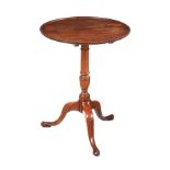 GEORGIAN MAHOGANY SNAP TOP LAMP TABLE