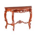 MAHOGANY CONSOLE TABLE