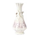 FIRST PERIOD BELLEEK VINE VASE