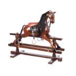 MAHOGANY ROCKING HORSE