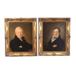 PAIR OF EIGHTEENTH CENTURY OIL PORTRAITS