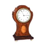 EDWARDIAN MAHOGANY MANTEL CLOCK