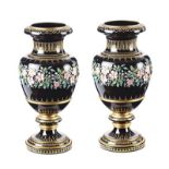 PAIR OF VICTORIAN GLASS VASES