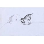 John F. Skelton - STUDY OF A LYNX - Pencil on Paper - 7.5 x 11 inches - Signed