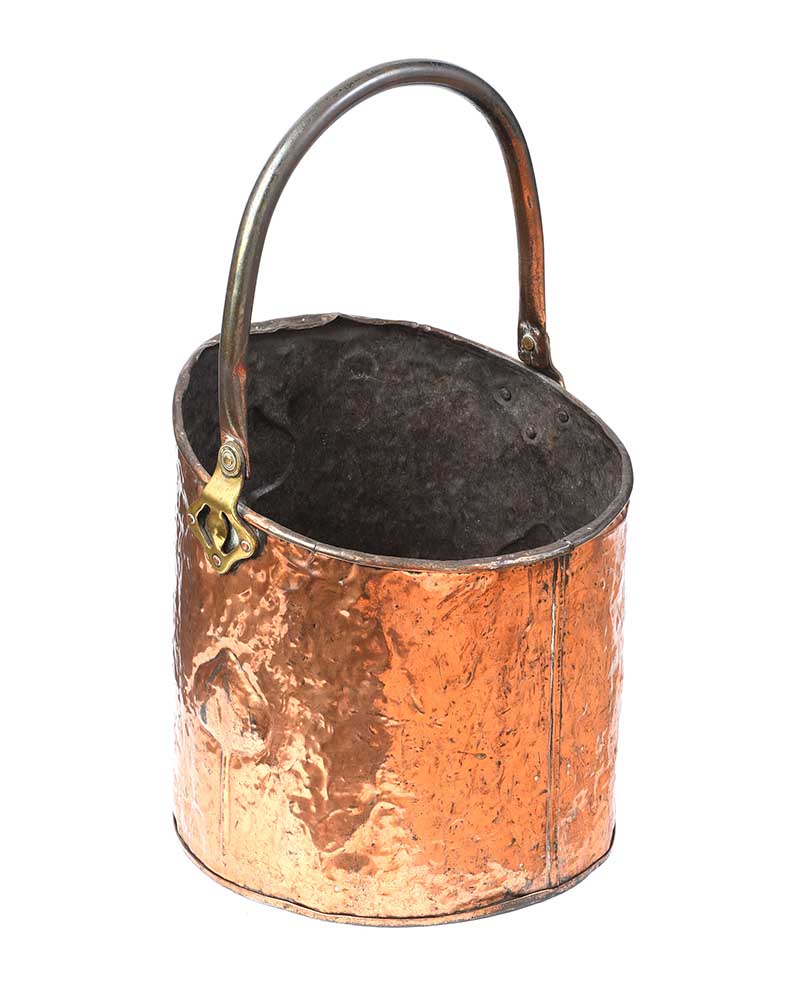 ART NOUVEAU COPPER COAL BUCKET