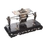 CHINESE SILVER PEN STAND