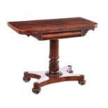 WILLIAM IV TURN OVER LEAF GAMES TABLE