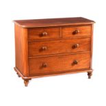 VICTORIAN MAHOGANY CHEST OF DRAWERS