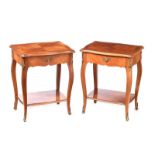 PAIR OF KINGWOOD BEDSIDE PEDESTALS