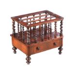 VICTORIAN ROSEWOOD MAGAZINE RACK