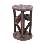 AFRICAN FIGURE STOOL