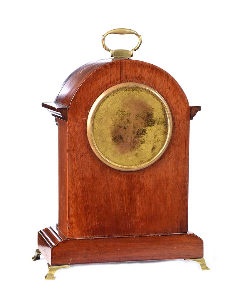 EDWARDIAN MANTEL CLOCK - Image 4 of 5