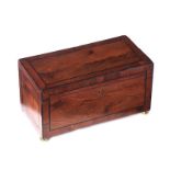 GEORGIAN MAHOGANY JEWELLERY BOX