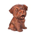 CARVED WOODEN DOG